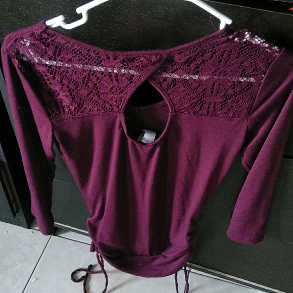 Purple long sleeve blouse - Picture 2 of 2